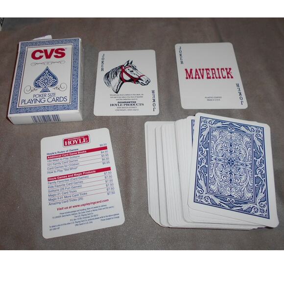 CVS Playing Card Hoyle Lot C9101 Maverick Horse Joker 1 Complete Deck/3 Partials - Picture 2 of 6